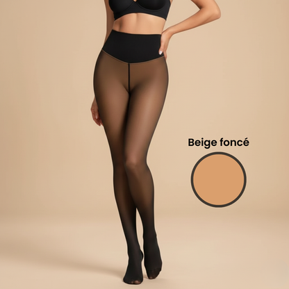 Collant Polaire Effet Transparent & Chaud & Gainant