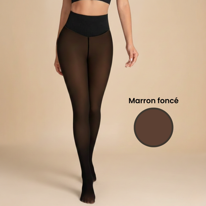 Collant Polaire Effet Transparent & Chaud & Gainant
